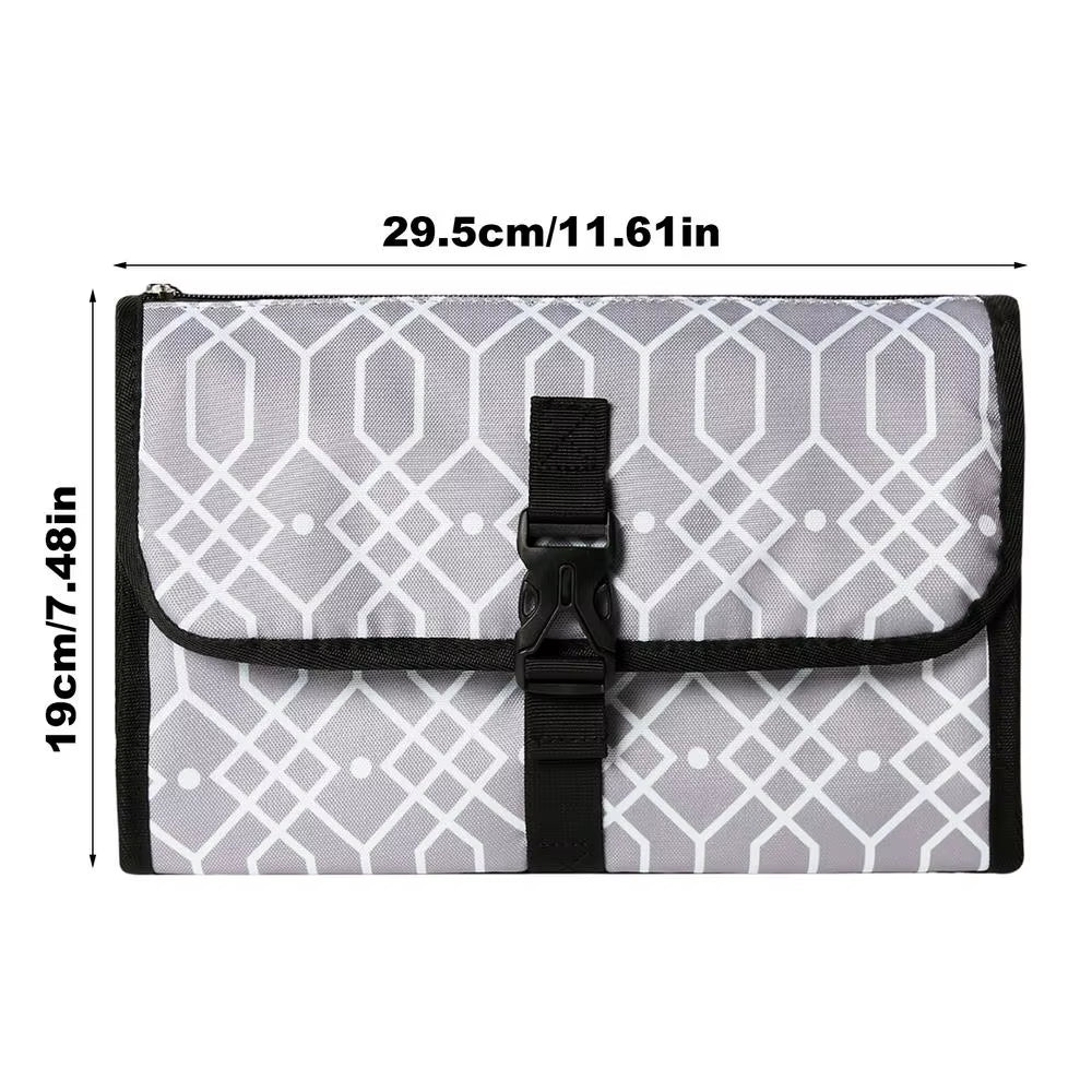 Portable Baby Changing Pad with Pockets Waterproof Travel Diaper Changing Station Kit for Infant Outdoor Gifts