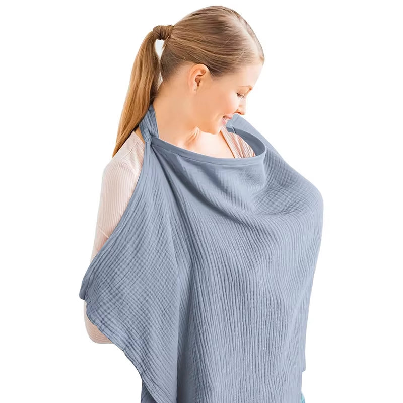 Nursing Breathable Clothing Cover Anti-Exposure Fig Leaf Nursing Clothing Shawl Gauze Nursing Towel