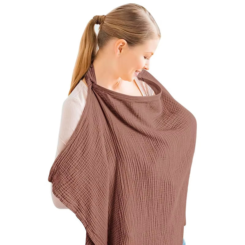 Nursing Breathable Clothing Cover Anti-Exposure Fig Leaf Nursing Clothing Shawl Gauze Nursing Towel