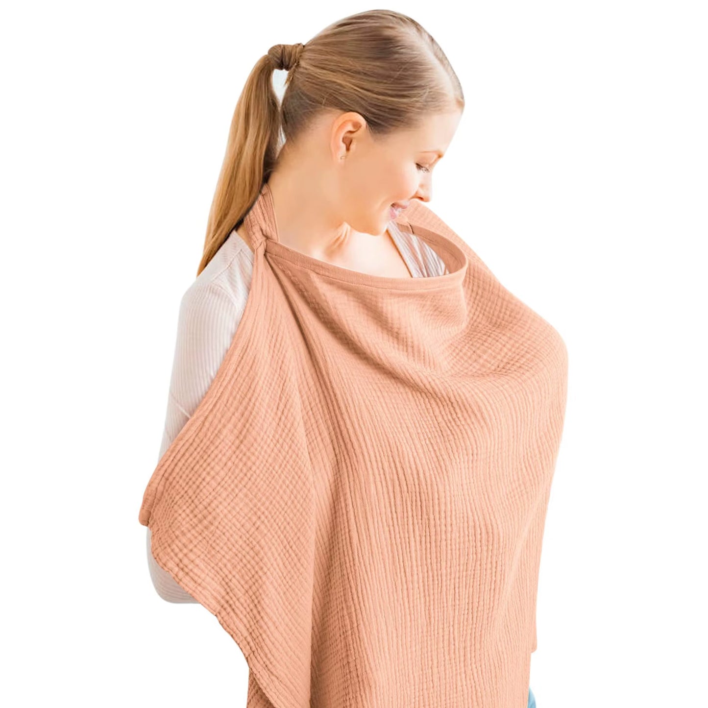 Nursing Breathable Clothing Cover Anti-Exposure Fig Leaf Nursing Clothing Shawl Gauze Nursing Towel