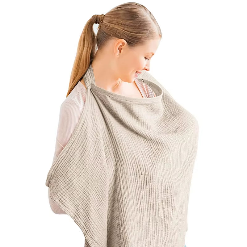 Nursing Breathable Clothing Cover Anti-Exposure Fig Leaf Nursing Clothing Shawl Gauze Nursing Towel