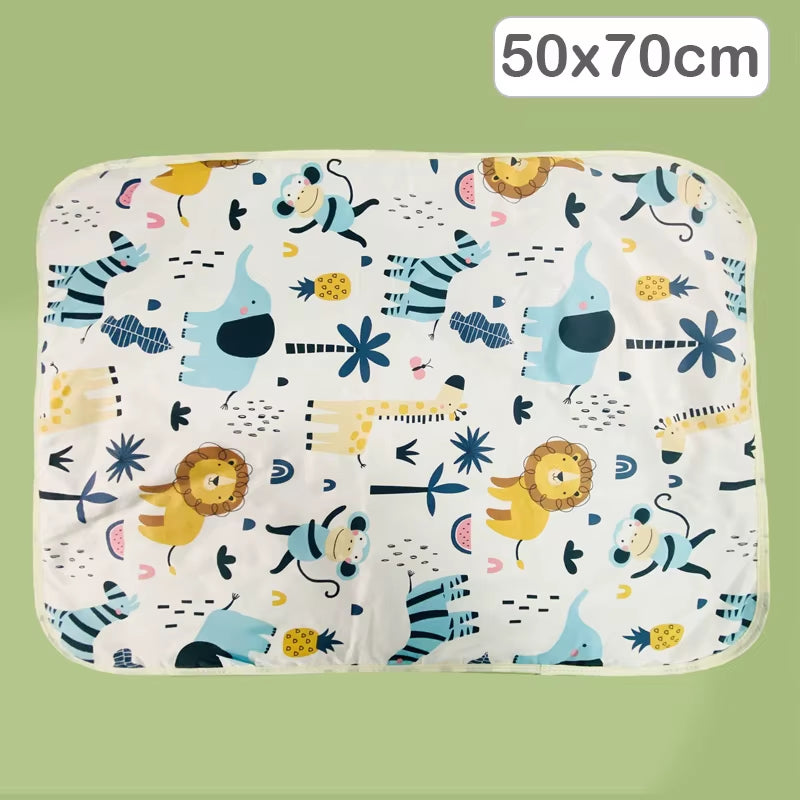 4 Size Baby Changing Mat Cartoon Cotton Waterproof Baby Sheet Changing Pad Table Diapers Urinal Game Play Cover Pet Mattress