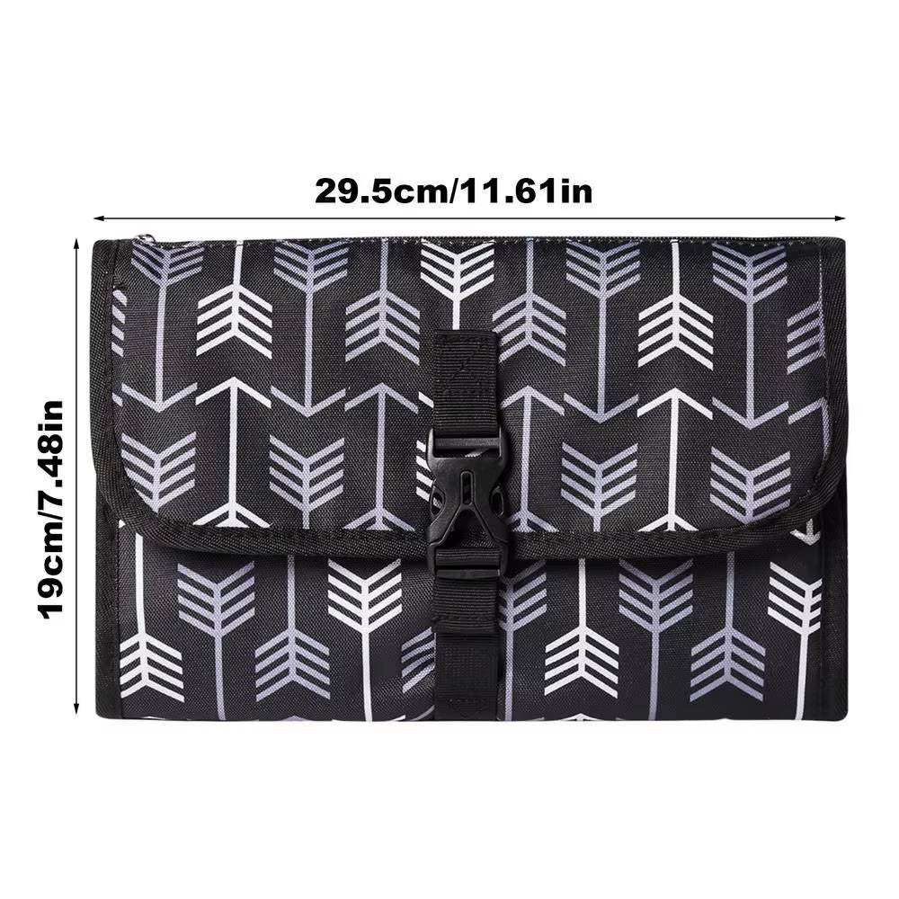 Portable Baby Changing Pad with Pockets Waterproof Travel Diaper Changing Station Kit for Infant Outdoor Gifts