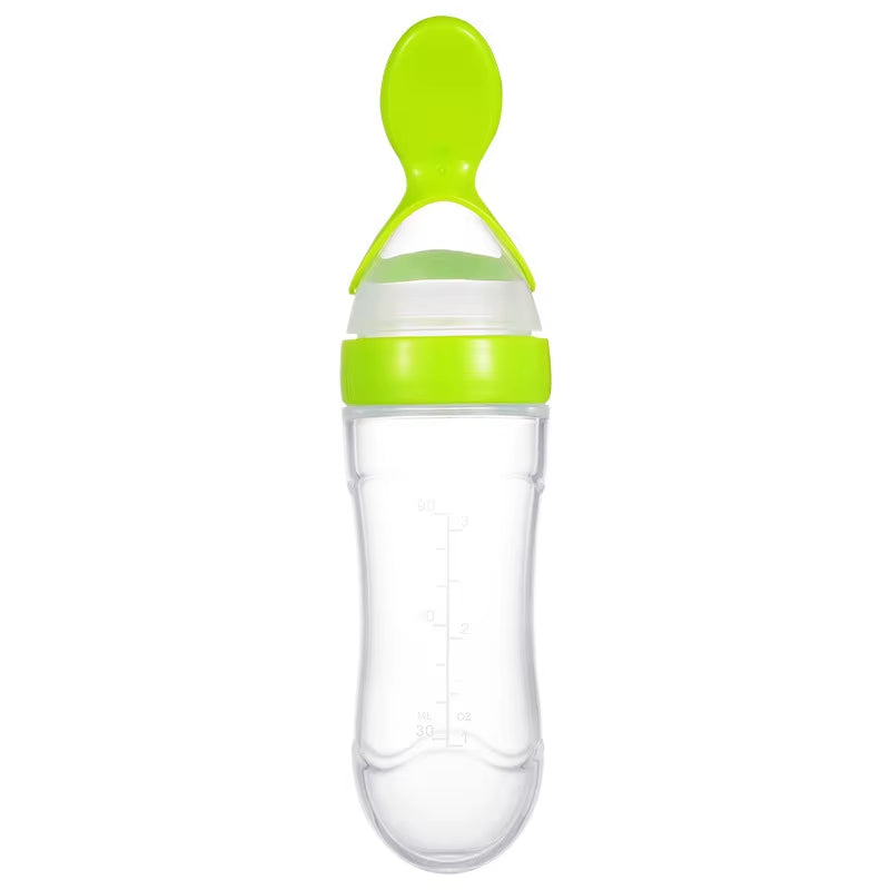 Baby Feeding Bottle Dolphin Silicone Rice Cereal Spoon Newborn Tableware Baby Goods Feeding Spoon