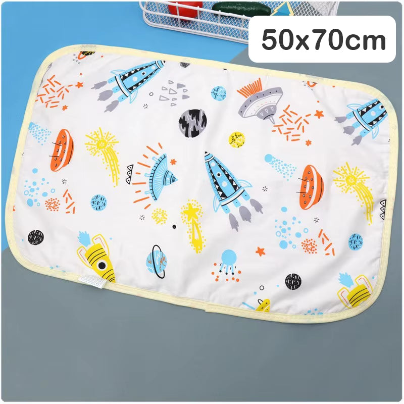 4 Size Baby Changing Mat Cartoon Cotton Waterproof Baby Sheet Changing Pad Table Diapers Urinal Game Play Cover Pet Mattress