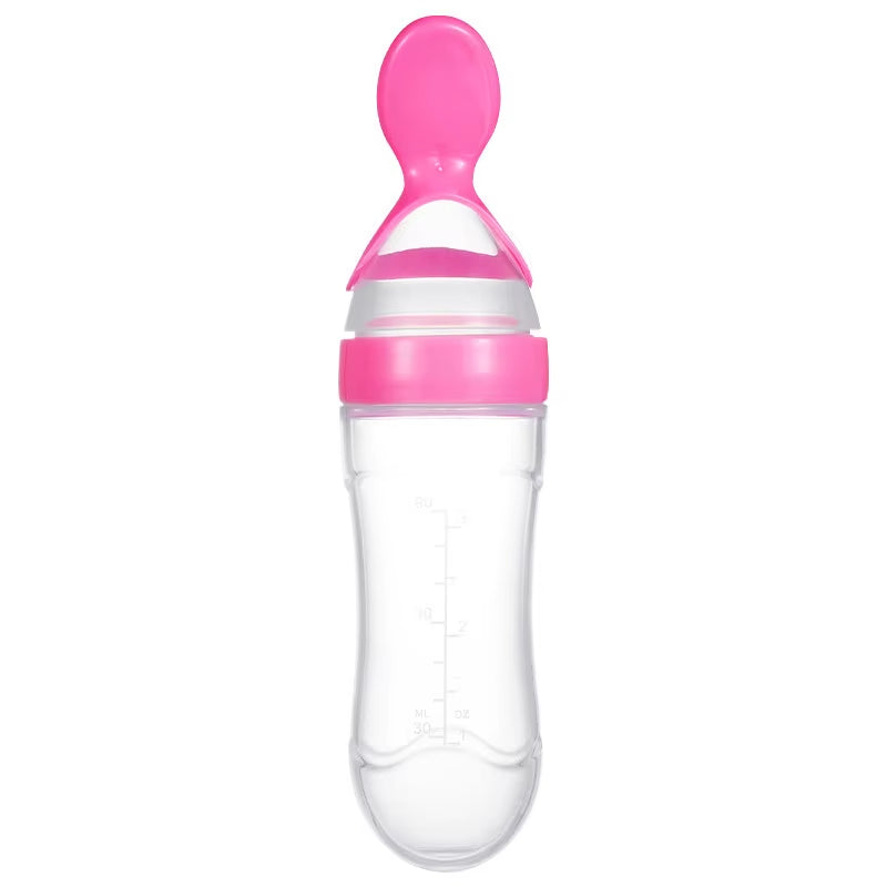 Baby Feeding Bottle Dolphin Silicone Rice Cereal Spoon Newborn Tableware Baby Goods Feeding Spoon