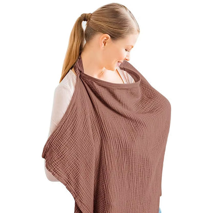 Nursing Breathable Clothing Cover Anti-Exposure Fig Leaf Nursing Clothing Shawl Gauze Nursing Towel