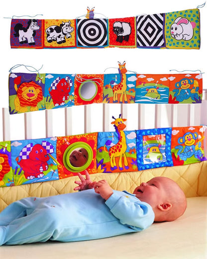 Newborn Sensory Toys for Babies Educational Baby Book Crib Toys Black White Baby Toys Animal Cloth Book Baby Toys 0 12 Months