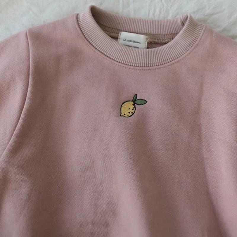 Autumn Baby Bodysuits Girls Lemon One Piece Cute Boys Jumpsuits