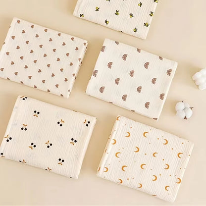 Baby Blanket Newborn Muslin Swaddle 2 Layer Cotton Bath Towel Summer Stroller Cover Wrap Gauze Toddler Sleep Blanket Baby Items