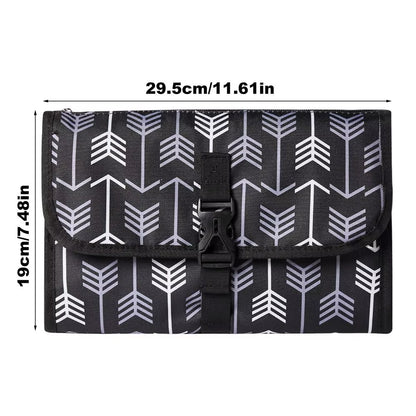 Portable Baby Changing Pad with Pockets Waterproof Travel Diaper Changing Station Kit for Infant Outdoor Gifts