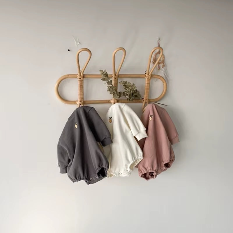 Autumn Baby Bodysuits Girls Lemon One Piece Cute Boys Jumpsuits