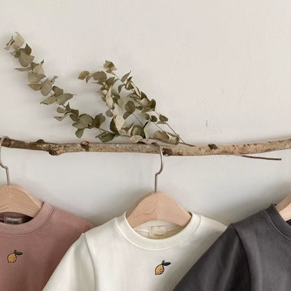 Autumn Baby Bodysuits Girls Lemon One Piece Cute Boys Jumpsuits