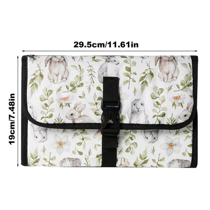 Portable Baby Changing Pad with Pockets Waterproof Travel Diaper Changing Station Kit for Infant Outdoor Gifts