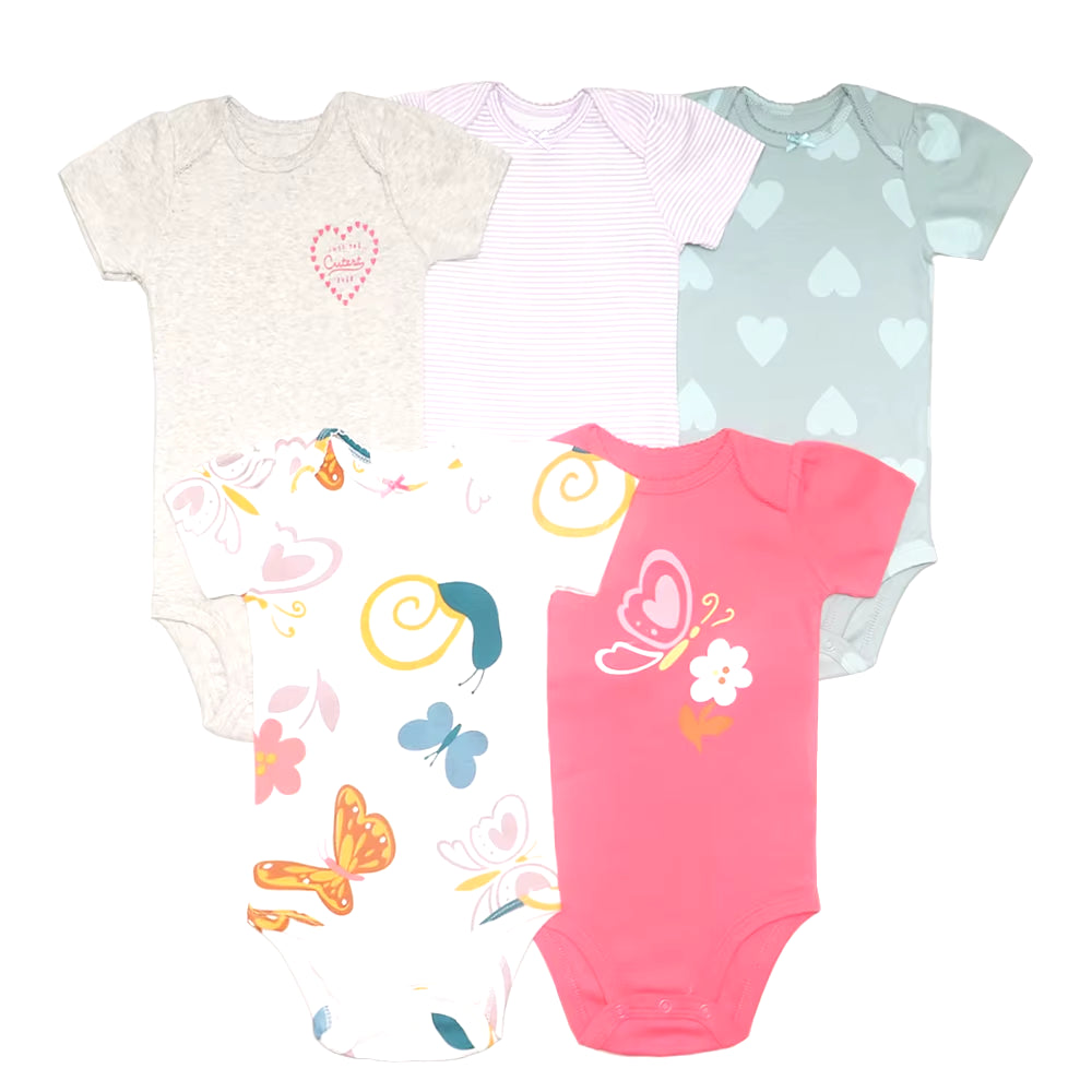 5Pcs/Lot Baby Bodysuit Fashion Girl Clothes Cotton Newborn Baby Boy Clothing Infant Body Baby Jumpsuit Cartoon Ropa Bebe